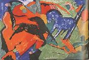 Franz Marc Two Horses (mk34) oil